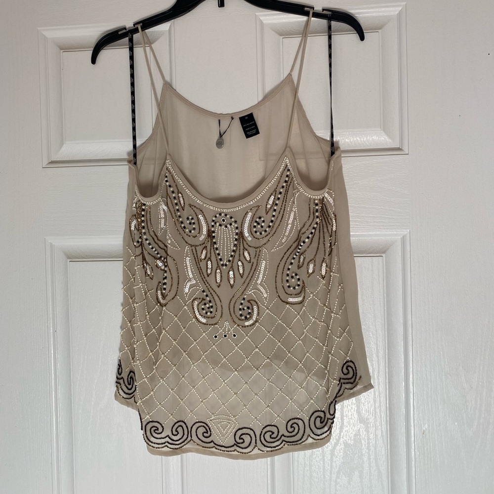 Beaded tank top